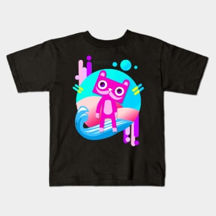 pink bear panter Kids T-Shirt